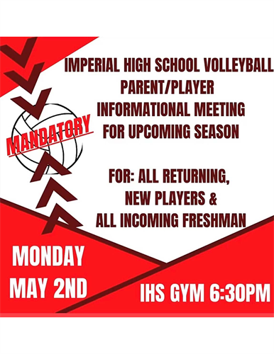 IHS Volleyball Informational Meeting 
